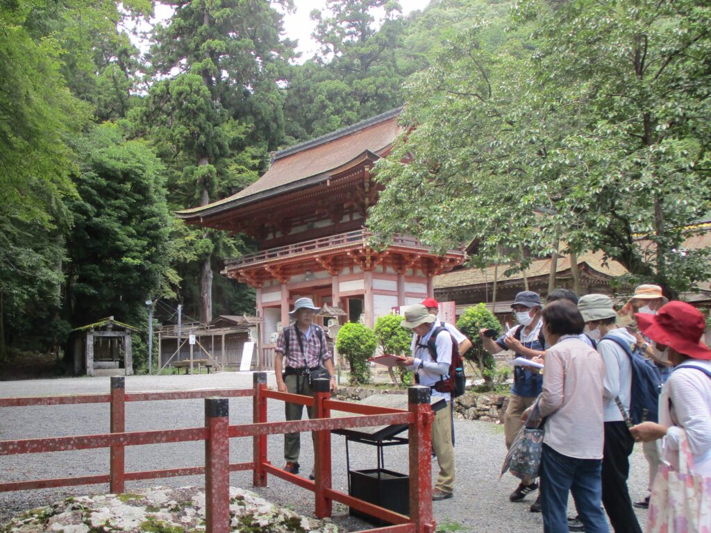 日吉大社での現地研修