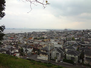 妹子神社公園からの琵琶湖の眺め