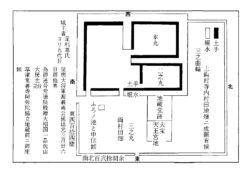 図1 鈎の陣所平面図