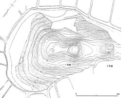 図１　塩津丸山古墳群測量図（滋賀県教育委員会1983『滋賀県文化財調査年報』）