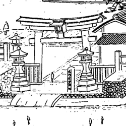 図２　図１の石坐神社部分拡大