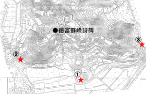 徳富蘇峰碑位置図